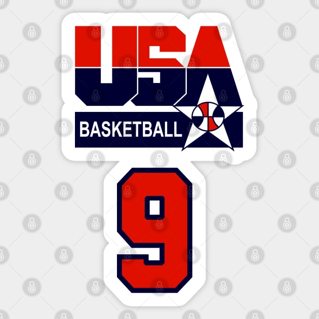 USA DREAM TEAM 92 - FRONT & BACK PRINT !!! Sticker by Buff Geeks Art